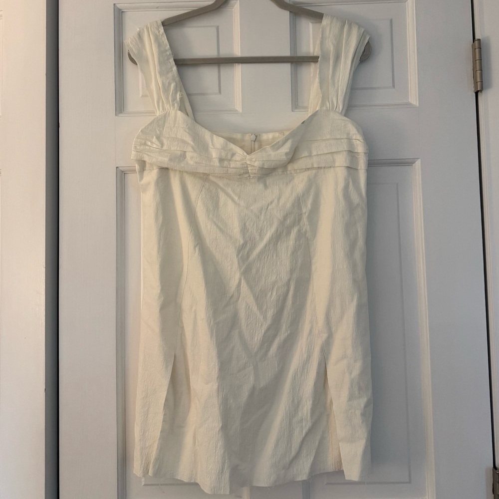 ARE YOU AM I White Mini Dress